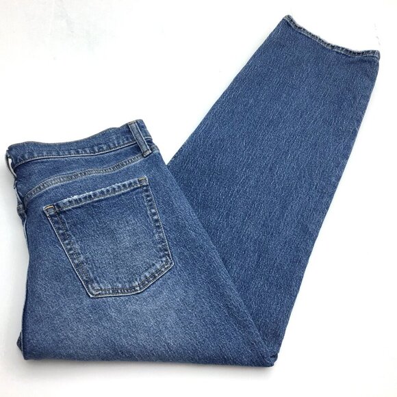 Old Navy Jeans Women's Mid Rise Boyfriend Loose Fit Distressed size 10 length 28 - Picture 8 of 8